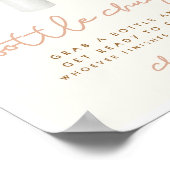 Bottle Chug Boho Baby shower Spelbord Poster (Hoek)