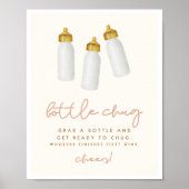 Bottle Chug Boho Baby shower Spelbord Poster (Voorkant)