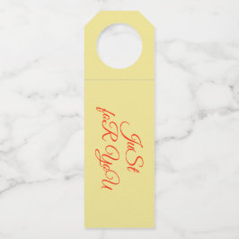 Bottle hanger - Alleen voor jou. . . Met liefde