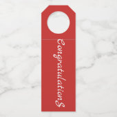 Bottle Hanger - Gefeliciteerd (Voorkant)