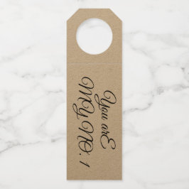 Bottle Hanger - jij bent mijn nummer 1