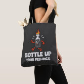 Bottle je gevoelens op tote bag (Dichtbij)