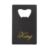 Bottle Open met King-creditcard Creditkaart Flessenopener (Achterkant)