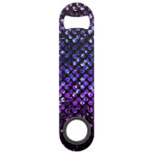 Bottle Open Paarse Crystal Bling Straat Speed Flessenopener (Achterkant)