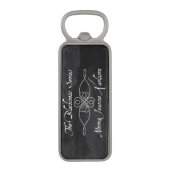 Bottle Open uit de Blackness-reeks Magnetische Flessenopener (Voorkant Verticaal)