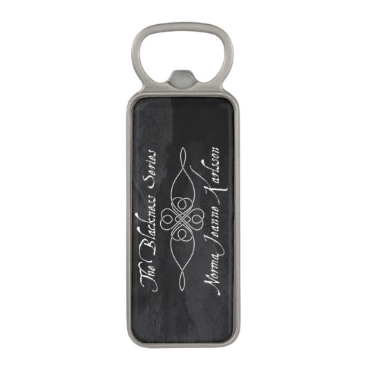 Bottle Open uit de Blackness-reeks Magnetische Flessenopener (Voorkant Verticaal)