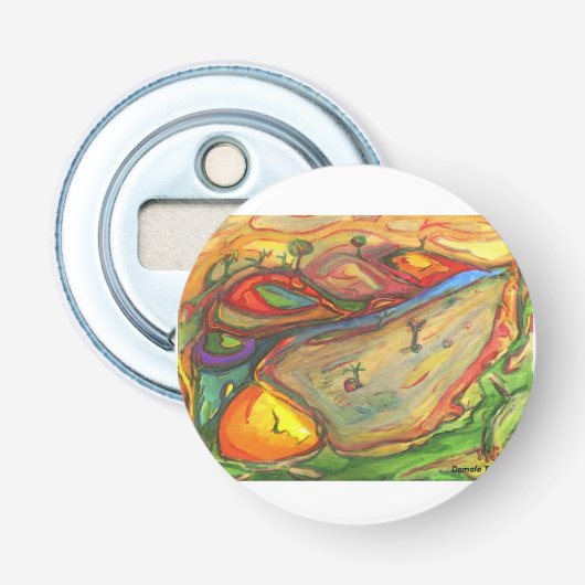 Bottle Open Village Button Flesopener (Voorkant)