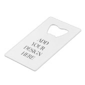 Bottle Opener Creditkaart Flessenopener (Achterkant Gekanteld)