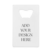 Bottle Opener Creditkaart Flessenopener (Achterkant)