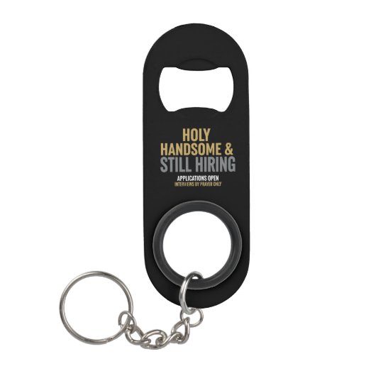 Bottle Opener Keychain For Single Christian Men Mini Flessenopener (Voorkant)