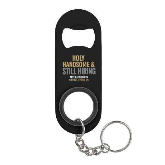 Bottle Opener Keychain For Single Christian Men Mini Flessenopener (Achterkant)