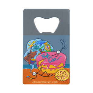 Bottle Opener - Otis en Melvin - High on Cake Creditkaart Flessenopener