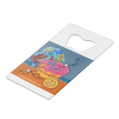 Bottle Opener - Otis en Melvin - High on Cake Creditkaart Flessenopener (Achterkant Gekanteld)