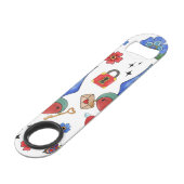 Bottle Opener Traditional Bird Tattoo Sparrow Bird Speed Flessenopener (Voorkant Gekanteld)