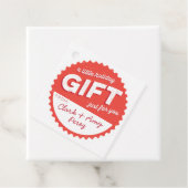 Bottle-pet Style Vakantie Rood en Wit Bedankjes Labels (In situ)