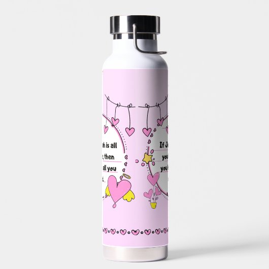 Bottle to keep hot or cold drinks. waterfles (Links)