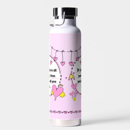 Bottle to keep hot or cold drinks. waterfles (Rechts)