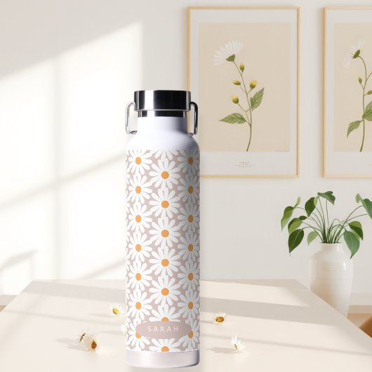bottle water bottles daisies elegant waterfles