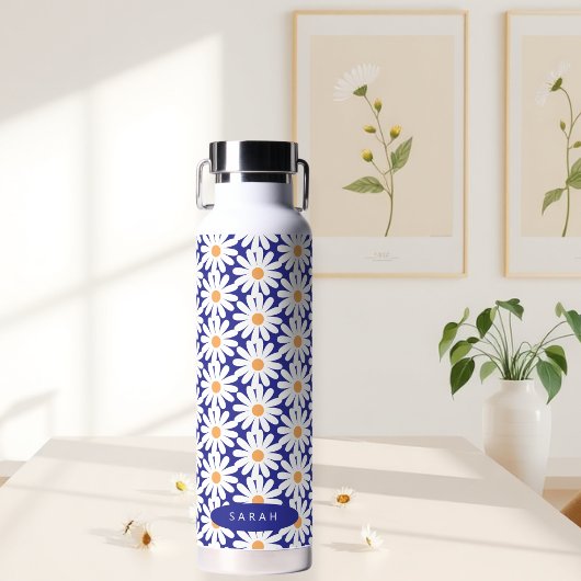 bottle water bottles daisies floral waterfles