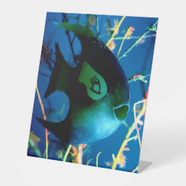 Bottled Fish jGibney The Museum Zazzle Reclamebord Met Voetstuk