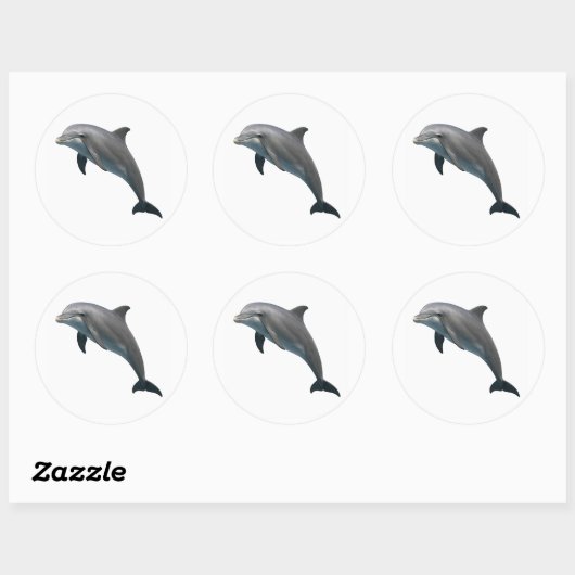 Bottlenose Bliss Ronde Sticker (Vel)