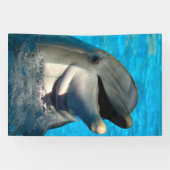 Bottlenose dolfijn hoofd Banner (Horizontaal)