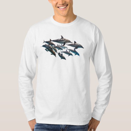 Bottlenose Dolfijn Lang T-shirt (Voorkant)