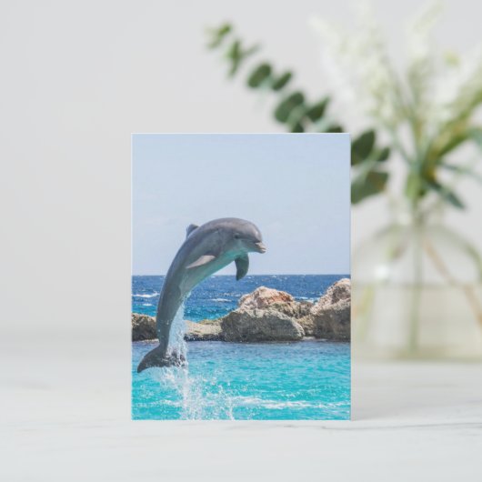 Bottlenose Dolphin Briefkaart (Staand voorkant)