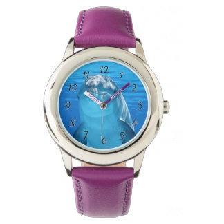 Bottlenose Dolphin kijkt naar de camera onder wate Horloge