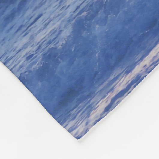 Bottlenose Dolphin op Sunrise Fleece Deken (Hoek)