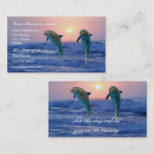 Bottlenose Dolphin op Sunrise Visitekaartje (Voorkant / Achterkant)