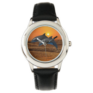 Bottlenose Dolphin op Sunset Horloge