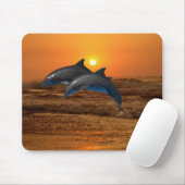 Bottlenose Dolphin op Sunset Muismat (Met muis)