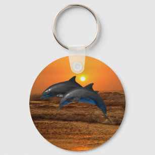 Bottlenose Dolphin op Sunset Sleutelhanger