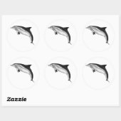 BOTTLENOSE DOLPHIN RONDE STICKER (Vel)
