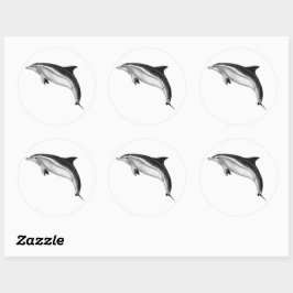 BOTTLENOSE DOLPHIN RONDE STICKER