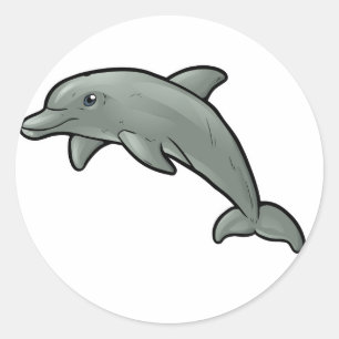Bottlenose Dolphin Ronde Sticker