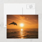 Bottlenose Dolphin springen Briefkaart (Voorkant / Achterkant)