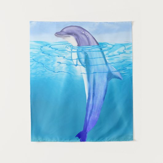 Bottlenose Dolphin Wandkleed (Voorkant)