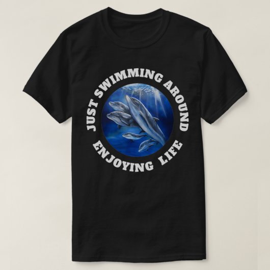 Bottlenose dolphins just swimming t-shirt (Design voorkant)