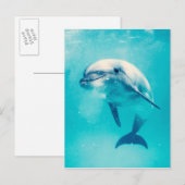 Bottlenosed dolfijn onderwater briefkaart (Voorkant / Achterkant)