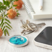 Bottlenosed dolfijn onderwater sleutelhanger (Zijkant)