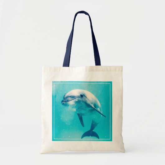 Bottlenosed dolfijn onderwater tote bag (Voorkant)
