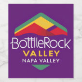 BottleRock-fles Wijn Etiket (Enkel label)