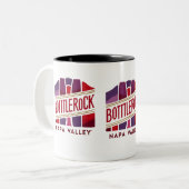 BottleRock NAPPA VALLEY Tweekleurige Koffiemok (Voorkant links)