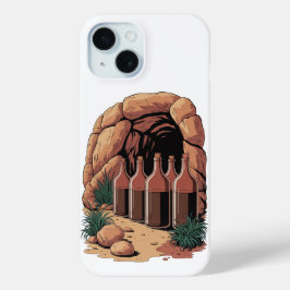 Bottles At A Cave iPhone 15 Case