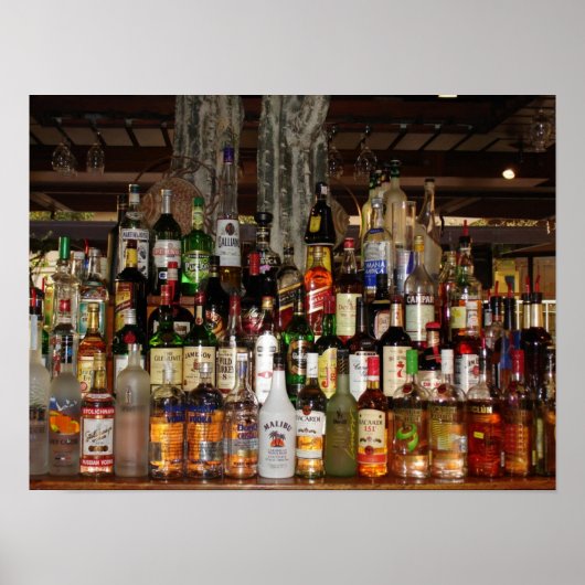 Bottles of Alcohol Poster (Voorkant)