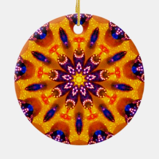 Bottletops Kaleidoscope ~ Keramisch Ornament (Achterkant)