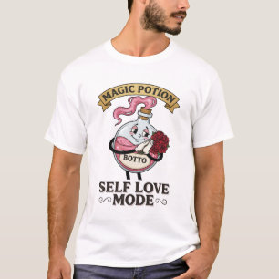 Botto Zelfliefde Modus Vintage Magische Drank A T-shirt