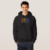 Bottom Gay Pride Flag Barcode Lgbtq Matheti Hoodie (Voorkant volledig)